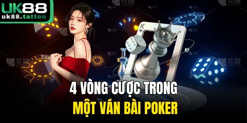 4 vòng cược trong một ván bài Poker